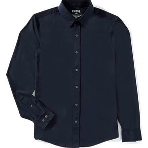 NWT Rhone men’s commuter long sleeve button down shirt classic fit navy small